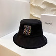 Loewe Bucket Hat In Black Denim