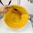 Prada Terrycloth Bucket Hat In Yellow