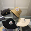 Moncler Logo Bucket Hat In Brown
