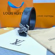 Louis Vuitton LV Dove Damier Pattern Belt In Black