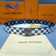 Louis Vuitton Eagle Damier Pattern Belt In Black And White