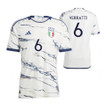 Marco Verratti 6 Italy National Team 2023-24 Away Men Jersey - White