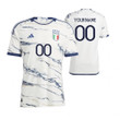 Italy National Team 2023-24 Custom 00 Away Men Jersey - White