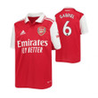 Gabriel 6 Arsenal 2022/23 Youth Home Jersey - Red