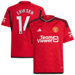Christian Eriksen 14 Manchester United 2023-24 Youth Home Jersey - Red