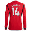 Christian Eriksen 14 Manchester United 2023-24 Home Men Jersey - Long Sleeve