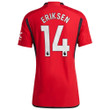Christian Eriksen 14 Manchester United 2023-24 Home Men Jersey - Red