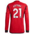 Antony 21 Manchester United 2023-24 Home Men Jersey - Long Sleeve
