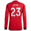 Luke Shaw 23 Manchester United 2023-24 Home Men Jersey - Long Sleeve