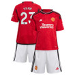 Luke Shaw 23 Manchester United 2023-24 Home Jersey - Youth Kit