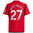 Alex Telles 27 Manchester United 2023-24 Youth Home Jersey - Red