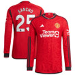 Jadon Sancho 25 Manchester United 2023-24 Home Men Jersey - Long Sleeve