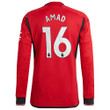 Amad Diallo 16 Manchester United 2023-24 Home Men Jersey - Long Sleeve
