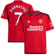 Alejandro Garnacho 7 Manchester United 2023-24 Youth Home Jersey - Red