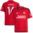 Amad Diallo 16 Manchester United 2023-24 Youth Home Jersey - Red