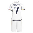 Kylian Mbappé 7 Real Madrid 2023-24 Home Jersey - Youth Kit