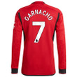 Alejandro Garnacho 7 Manchester United 2023-24 Home Men Jersey - Long Sleeve