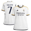 Kylian Mbappé 7 Real Madrid 2023-24 Youth Home Jersey - White