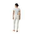 High Waist Superstretch White Jeans with Slim Fit
