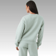 Aqua Gray Oversize Soft Sweatshirt