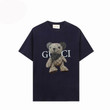 Gucci Logo GG Bear Cotton T-Shirt- Dark Blue