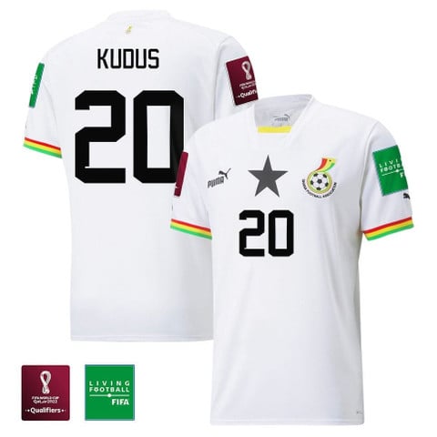 Segunda Camiseta Ghana Jugador Kudus 2022