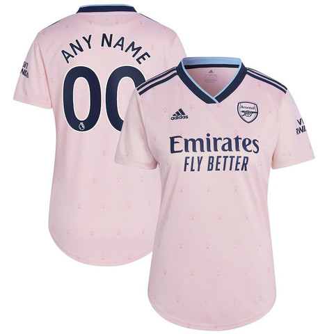 Arsenal Women 2022/23 Third Custom Jersey - Pink - Praise To Heaven