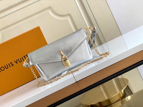 Louis Vuitton Padlock On Strap Silver