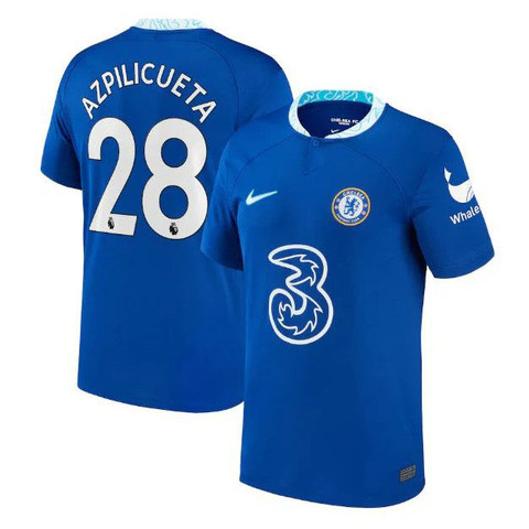 César Azpilicueta 28 Chelsea 2022/23 Home Jersey - Men Blue