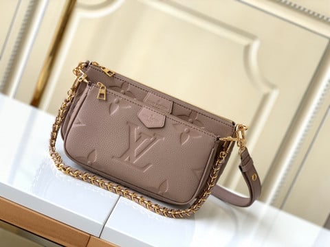 Louis Vuitton Multi Pochette Accessoires Bag Monogram Leather In Taupe -  Praise To Heaven