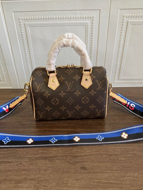 Louis Vuitton Speedy Bandoulière 20 Bag Monogram Brown Leather