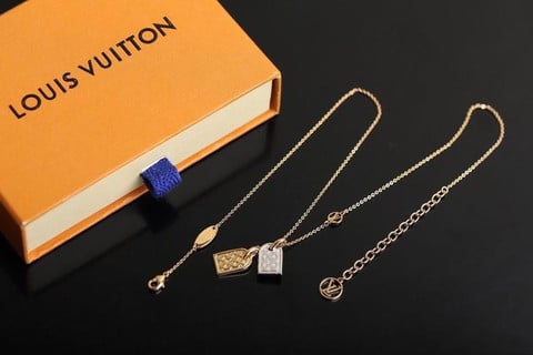 Louis Vuitton Nanogram Tag Earrings