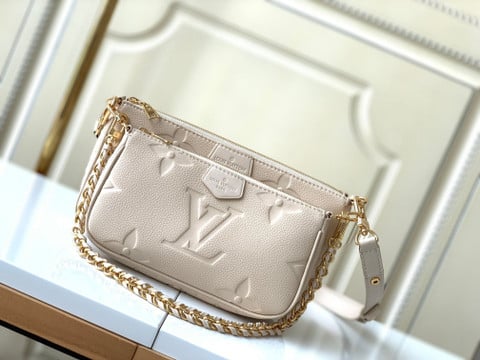 Louis Vuitton Multi Pochette Accessoires Bag Monogram Leather In