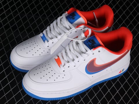 Nike Air Force 1 LV8 Double Swoosh White Red Blue Shoes Sneakers - Praise  To Heaven