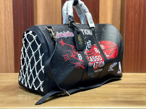Louis Vuitton Keepall Bandoulière 50 Bag With NBA Monogram Embossed L -  Praise To Heaven