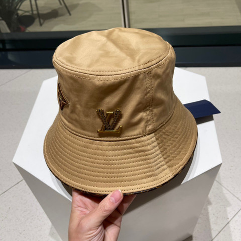 Louis Vuitton Monogram Pattern Bucket Hat In Brown - Praise To Heaven