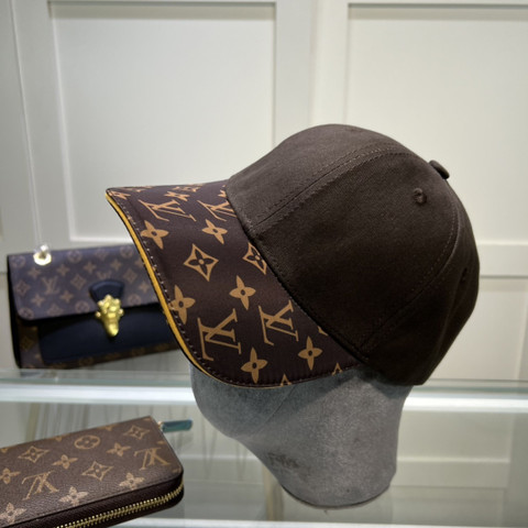 Louis Vuitton Iconic Monogram pattern Baseball Hat In Brown/Wash Denim -  Praise To Heaven