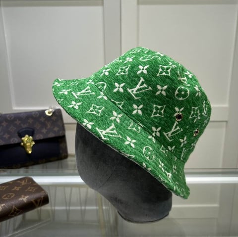 Louis Vuitton LV Match Bucket Hat In Green - Praise To Heaven