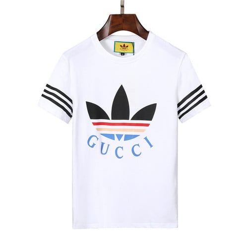 Adidas x Gucci Metamorfosi Print Basic Cotton T-Shirt - White
