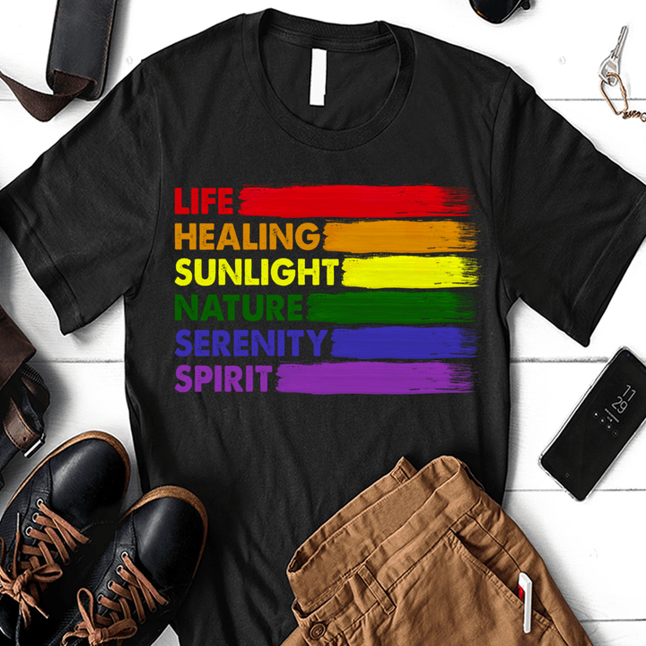 Life Healing Sunlight Nature Serenity Spirit, LGBT Pride Shirt Hoodie AP197