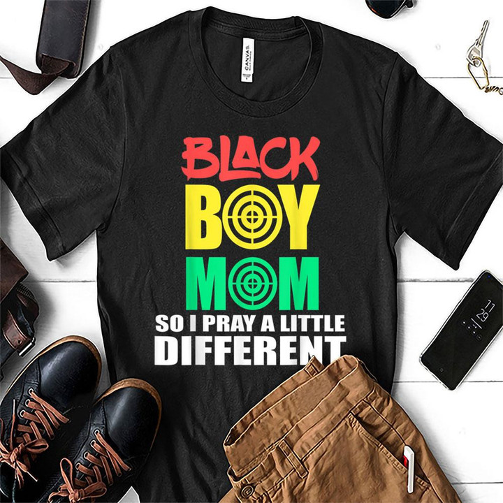 Apparel Boy Mom So I Pray A Little Different His Life Matters Shirt Hoodie AP028