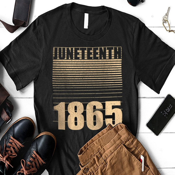 Juneteenth Freedom Day June 19 1865 Black T-Shirt PTH-AP106