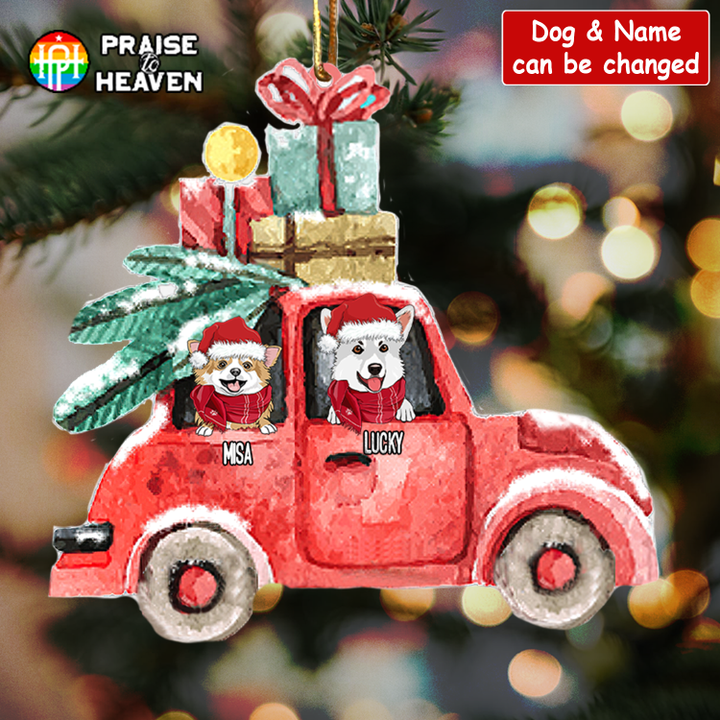 Loads Of Love - Dogs Cut Shape Christmas Ornament OR0312