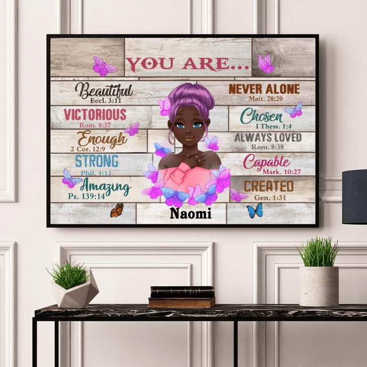 Wall Art Canvas Prints Poster You Are Fabulous and You Are Loved PT0047