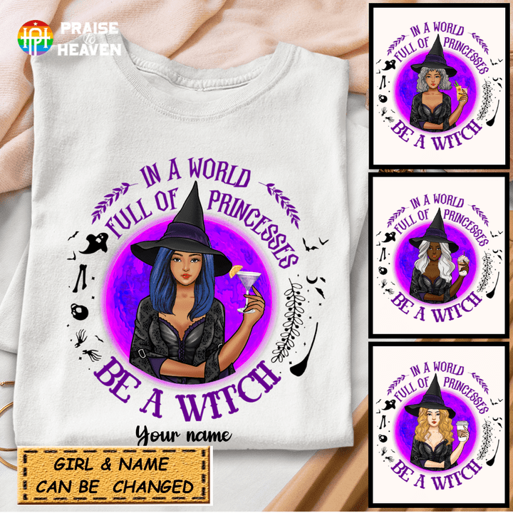 Personalized Be a Witch Hall Halloween Shirt Sweatshirt AP288