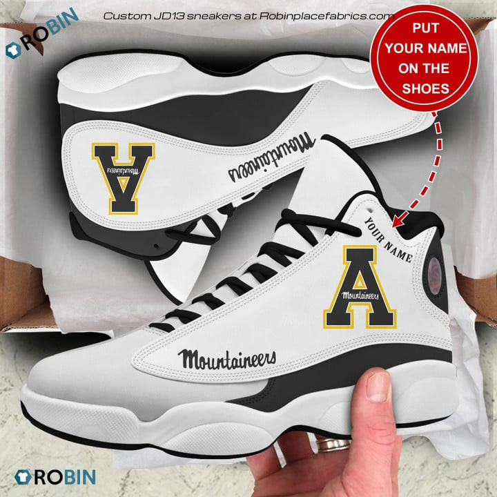 Personalized appalachian state mountaineers air jd13 shoes