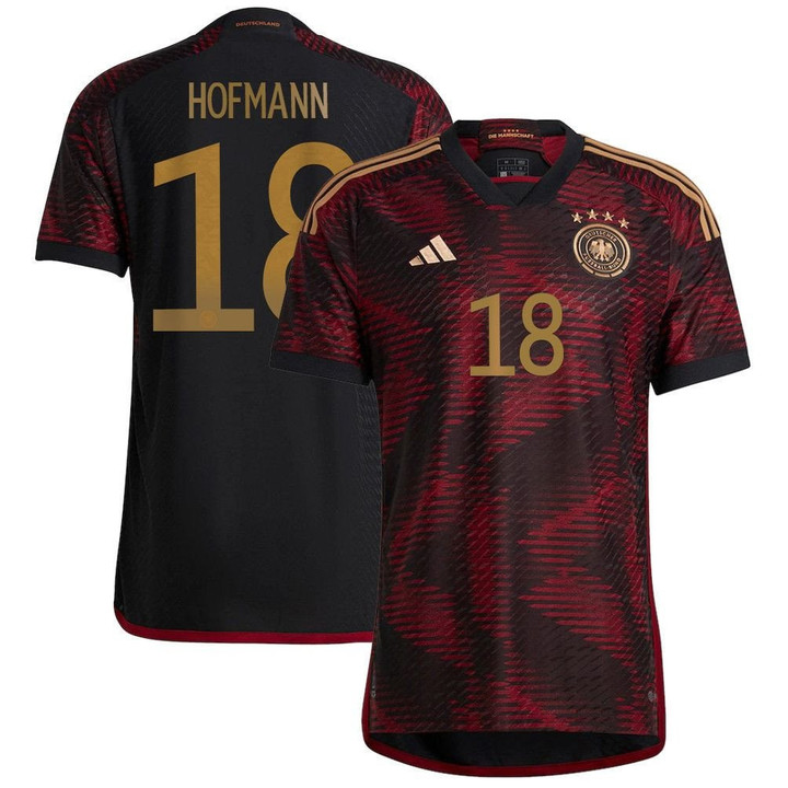 Germany National Team 2022-23 Qatar World Cup Jonas Hofmann #18 Away Men Jersey - Maroon