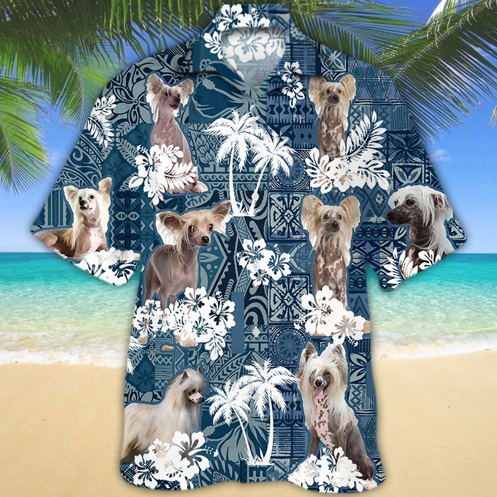 Chinese Crested Hawaiian Shirt
