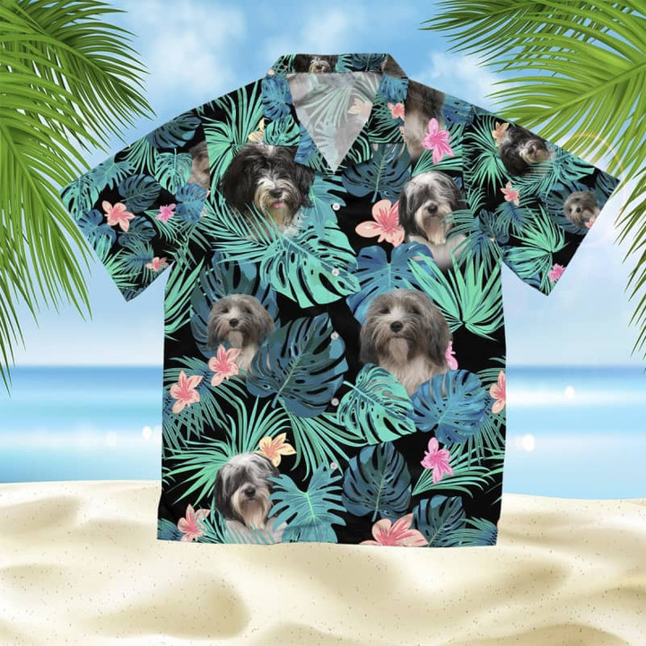Tibetan Terrier - Summer Leaves - Hawaiian Shirt