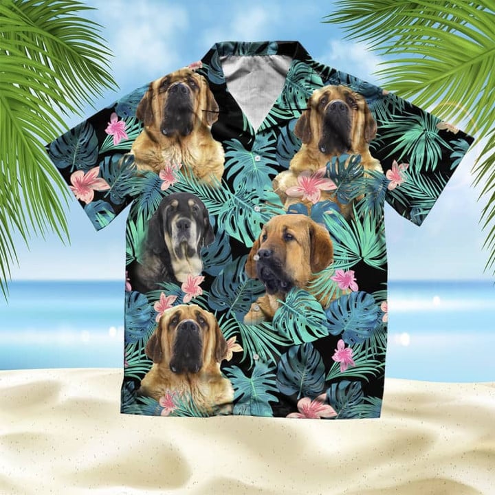 Spanish Mastiff - Summer Leaves - Hawaiian Shirt
